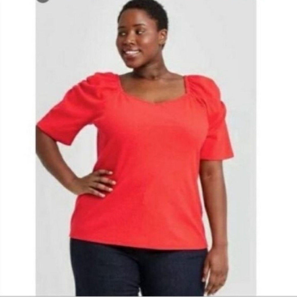 Ava & Viv Puff Sleeve Top